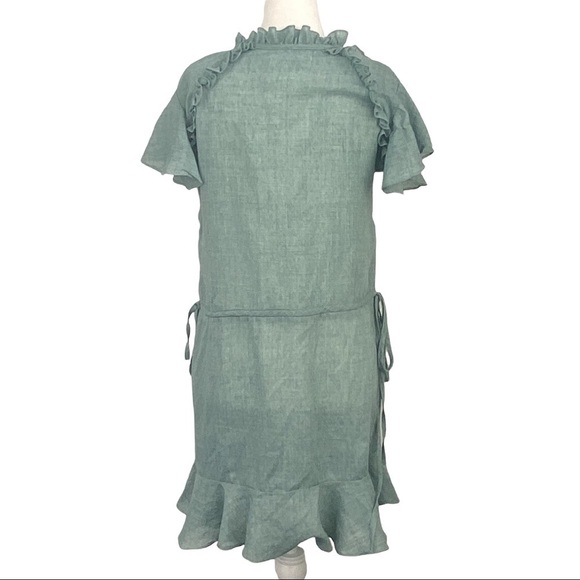 the JETSET DIARIES,  SUMMER MINI LIGHT GREEN, RUFFLE DRESS, NEW WITH TAGS - Picture 2 of 10